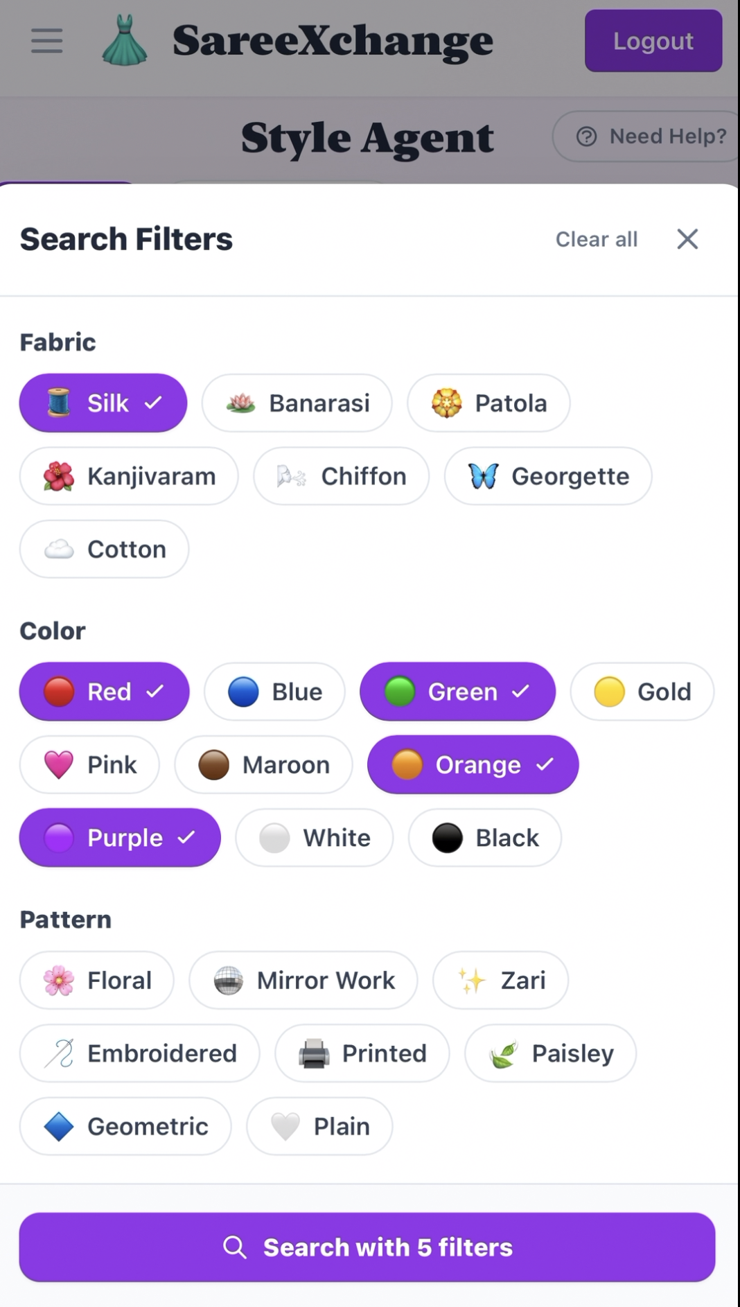 AI Style Agent building a creative search prompt
